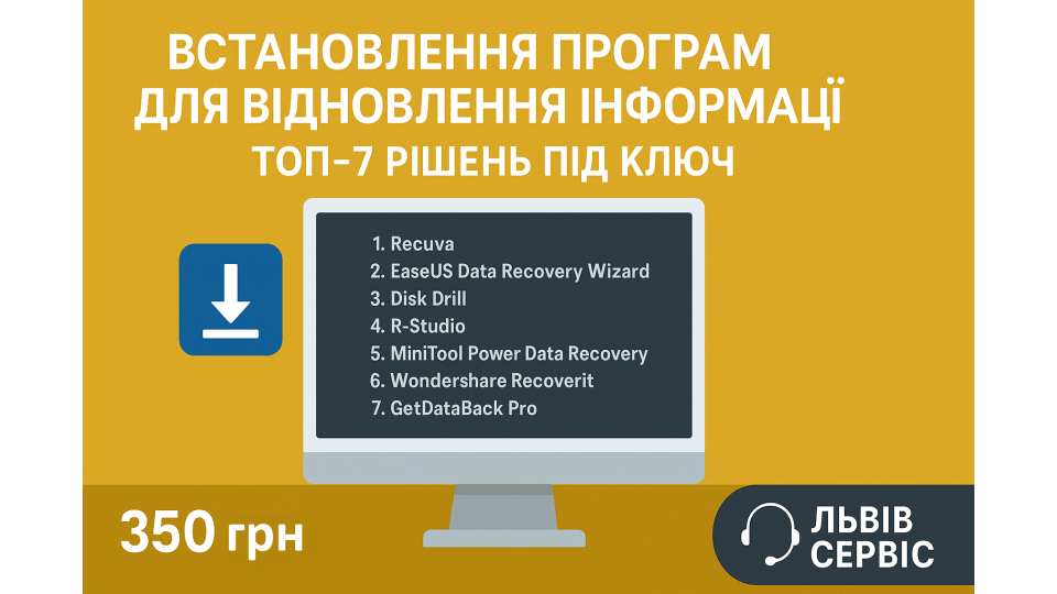 Удалённая установка программ для восстановления информации — ТОП-7 решений от «Львів Сервіс»