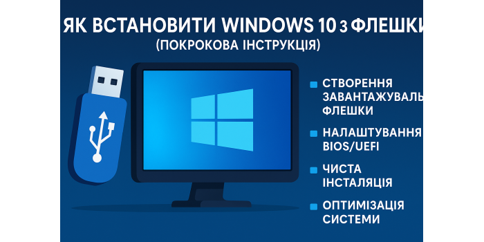 Як встановити Windows 10 з флешки