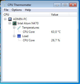 Программа CPU Thermometer