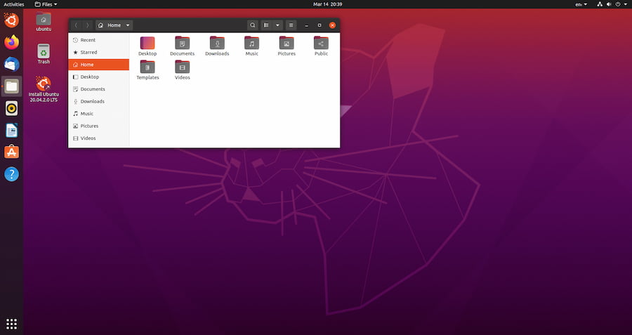 Рабочий стол Ubuntu