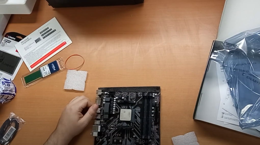 Установка процессора