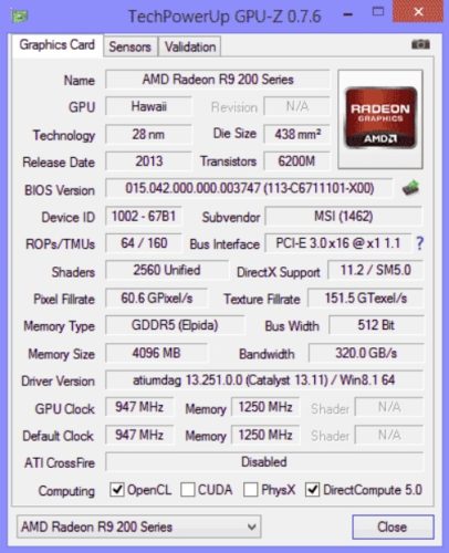 Утилита GPU-Z